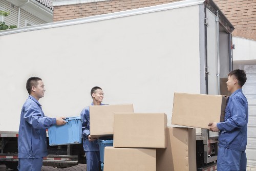 Removal team handling urgent same-day move in Hampstead street