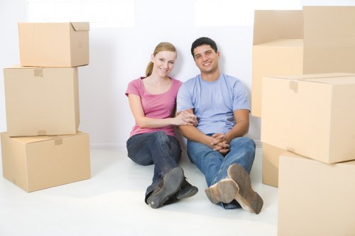 Furniture being loaded for a same-day removal service in Hampstead