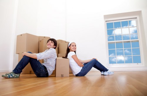 Local removals vehicle supporting an urgent move near Hampstead