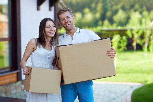 Packing and organising items for storage in Hampstead