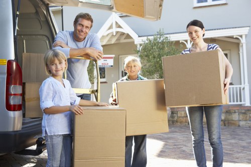 Packing and loading items for a Hampstead apartment relocation